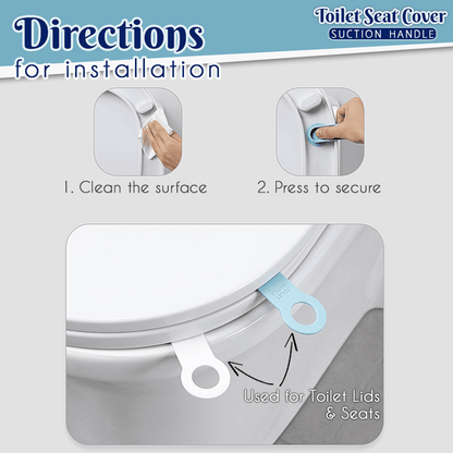 Toilet Seat Cover Suction Handle (2-pcs Set)